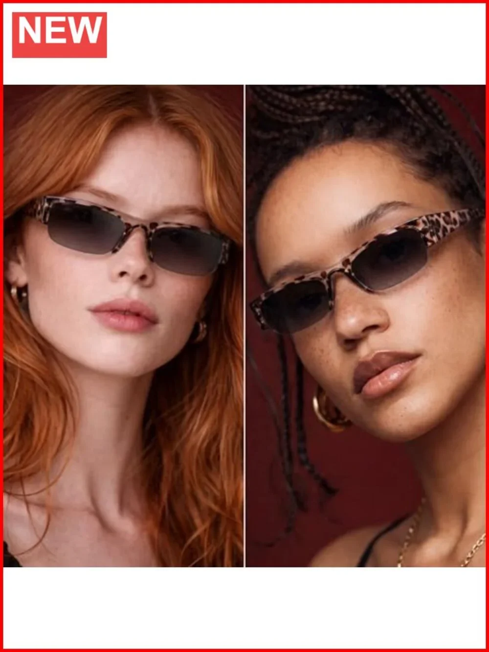 Polarized Semi Rimless Round Sunglasses with UV Protection